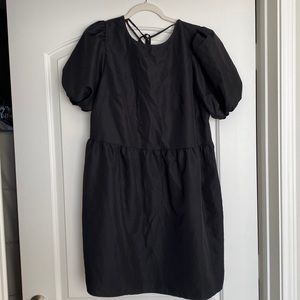 H&M black puff sleeve dress.